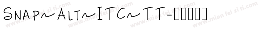 Snap Alt ITC TT字体转换